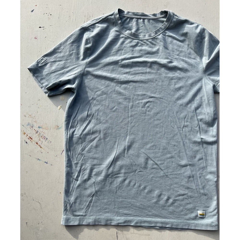 Men's Vuori T-Shirt Blue Green Solid M Casual Norm City Classic Athleisure Prep - Picture 3 of 12